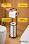 Decorative Replacement Pedestal Toilet Paper Holder Matte Black - 4