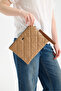 Lavita Portfolio & Clutch Bag with Removable Wrist Strap Taba 25 X 19 cm - 3