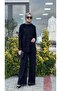 Bat Sleeve Trouser Suit Tk7017 - 2