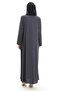 مقاس كبير مخطط Ferace 2038-06 رمادي - 5