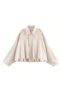 Oversize Suede Women's Jacket with Epaulet Detail, Stylish Seasonal Model