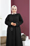 عباية حجرية كبيرة الحجم 5063-01 أسود 5063-01 - 4
