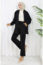 Elastic Waist Pocket Trousers 0118-01 Black - 3