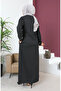 عباية حجرية كبيرة الحجم 5057-01 أسود 5057-01 - 5