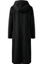Hooded Full Length Cashmere Coat 0234-04 Black - 7