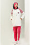 File Detailed Paneled Tracksuit Set 70080-03 Fuchsia - 2