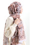 Hanzade french silk shawl 70329-08 brown milky coffee - 4