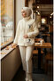 Plush Jacket with Zipper Bag 6338-03 Cream - 2