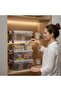 Set of 4 20 Liter (20X4) Horizontal Food Storage Containers with Plastic Locking Lids Kitchen Interior-Exterior Organizer - 7