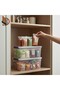 Set of 2 20 Liter (20X2) Horizontal Food Storage Containers Plastic Lock-Lid Kitchen Interior-Exterior Organizer - 5