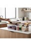 Set of 2 15 Liter (15X2) Horizontal Food Storage Containers with Plastic Lock-Lid Kitchen Interior-Exterior Organizer - 5