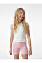 Cotton Elastic Waist Camisole Basic Short Leggings - 2