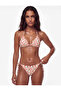 Drawstring Bikini Bottom Fruit Printed - 2