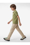 Cotton Buttoned Short Sleeve Basic Polo Neck T-Shirt - 3