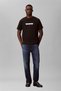 Men's Ss 20S Tonal Metallic Graphic Crew Neck T-Shirt Black