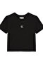 Short Sleeve Logo Short Women's Black Crop Lv047Ab213-Ub1 - 6