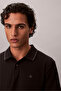 Ss Refined Pique Tipped Classic Men's Polo Neck T-Shirt Black - 4