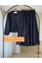 Women's Modest Patterned Skirted Two-Piece Set Lace-Detail Lined Stylish and Elegant Outfit
