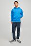 Elastic Waist Regular Navy Blue Men's Chino Trousers 12229699 _Jpstace Jjbreeze Linen - 3