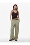 Modal Fabric Wide Leg Palazzo Trousers with Pockets and Pleated Detail with Belt