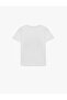 Crew Neck Short Sleeve Cotton Printed T-Shirt - 5
