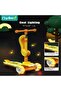 3 Wheeled Foldable Kick Scooter for Kids - Stand and Cruise Child/Toddlers Folding Scooters - 4