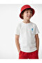 Crew Neck Short Sleeve Cotton Printed T-Shirt - 2