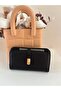 Women's Faux Leather Wallet with Phone Compartment - 5