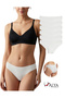 Basic Laser Cut Women's Bikini Panties Seamless Women's Slip - Ultra Stretchy and Comfortable 6-Pack # Izbırakmaz