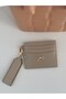 Women's Bow Detailed Shiny Faux Leather Card Holder with Keychain - 3