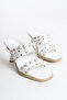 Bolba Women's Heeled Studded Slippers A006-K2804 - 5