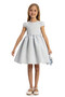 Stylish Detailed Special Occasion Girl's Evening Dress Bolero and Bag Set 3-4-5-6-7 Years 35388Pr - 6