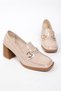 Estes Women's Buckle Heeled Loafer A014-K302 - 6