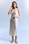 Normal Waist Lace Midi Skirt H4046Ax26Sm - 2