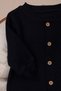 Baby Girl Boy Romper Long Sleeve Beret Embroidered Ribbed Knit Rompers - 2