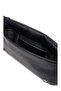 Women's Leather Black Shoulder Bag with Magnetic Closure and Adjustable Chain Shoulder Strap K60K612787-Beh - 3