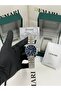 Men's Wristwatch Quartz Movement – Silver Color Steel Band Striped Navy Blue Dial Dm-00113G-A3 - 2