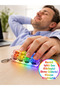 Green Lighted 4-Piece Stress Reliever Mechanical Key Keychain with Sound Mechanical Key Feel • Fun to Use - 4