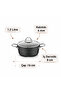 Black Line Granite Deep Pot 16 cm - 2