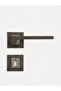Anka Square Badge Room Door Handle Matte Anthracite - 2