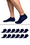 Bamboo Men's Booties Socks Navy Blue 12-Pack, Seamless, Soft Washable - 2