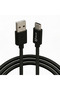 كابل USB-A إلى USB-C، تيار أقصى 3 أمبير، بيانات USB 2.0، كابل شحن Type-C بطول 3 متر، أسود، آيفون 17/S26