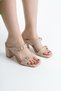 Bery Women's Heeled Double Tape Belted Slippers A012-K0615 - 4