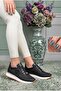 Large Size Women's Sneakers Genuine De Leather 1-42-43-44-Black