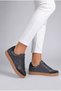 Women's Large Size Genuine Leather Sports Shoes 40-41-42-43-44-Black Leather