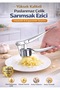 Round Shape Garlic Crusher Press Chamber Steel Garlic Grater