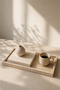Travertine Marble Tray 20X30 cm Decorative Presentation Tray Bathroom Organizer Natural Stone - 2