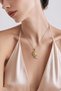 Silver Color Steel Zircon Stone Sunflower Bow Necklace, Tarnish Free Waterproof Sun Flower Necklace - 6