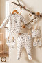 100% Cotton Organic Kangaroo Printed Newborn Hospital Discharge Set 5 Pieces