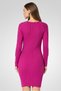 Women Ribbed Sweater Dress, Purple - 2
